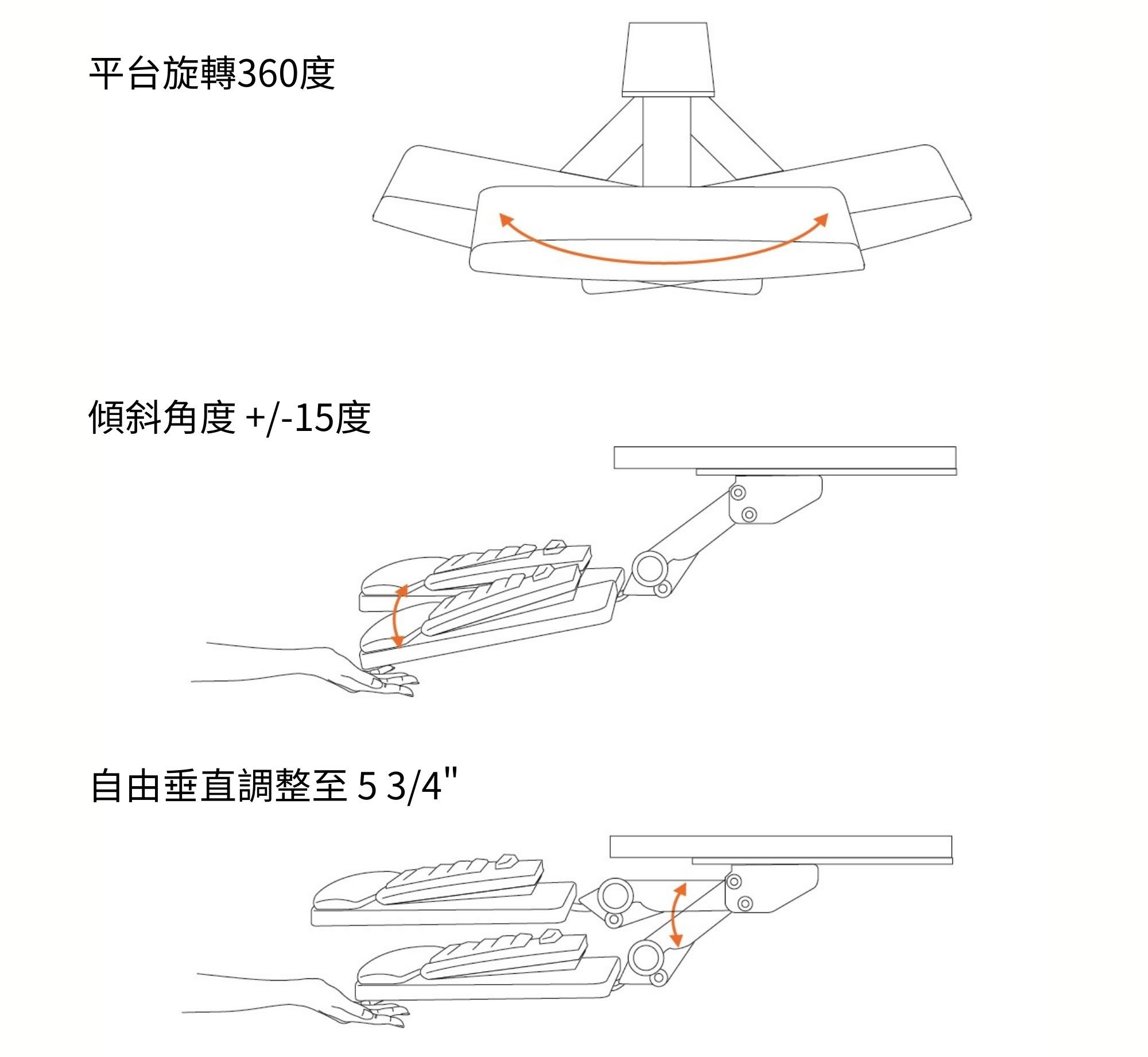 鍵盤架 規格圖 Guardian Air Filter Moisture System