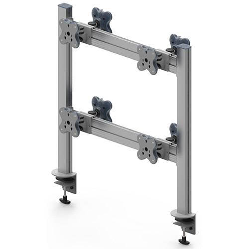 Eight Monitor Arms - Clamp or Grommet Mount - Eight Monitor Arms EGTB-8024D / 8024DG