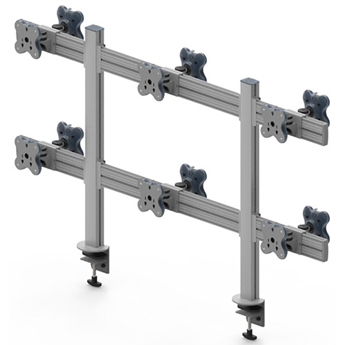 Twelve Monitor Arms - Clamp or Grommet Mount - Twelve Monitor Arms EGTB-8026D / 8026DG