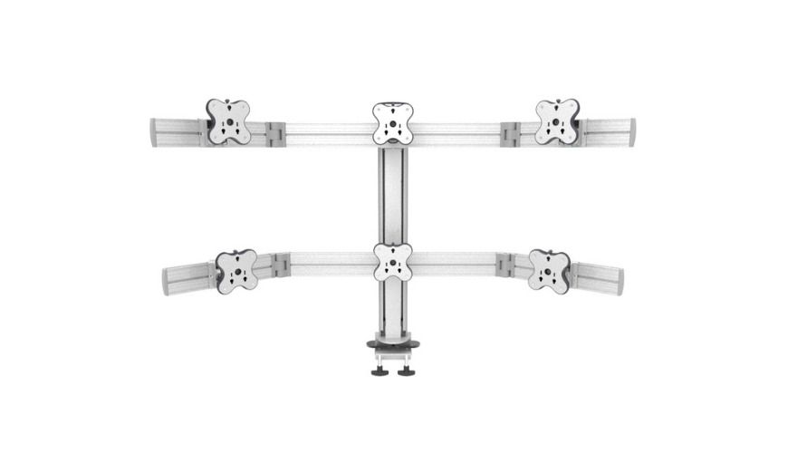 Six Monitor Arms