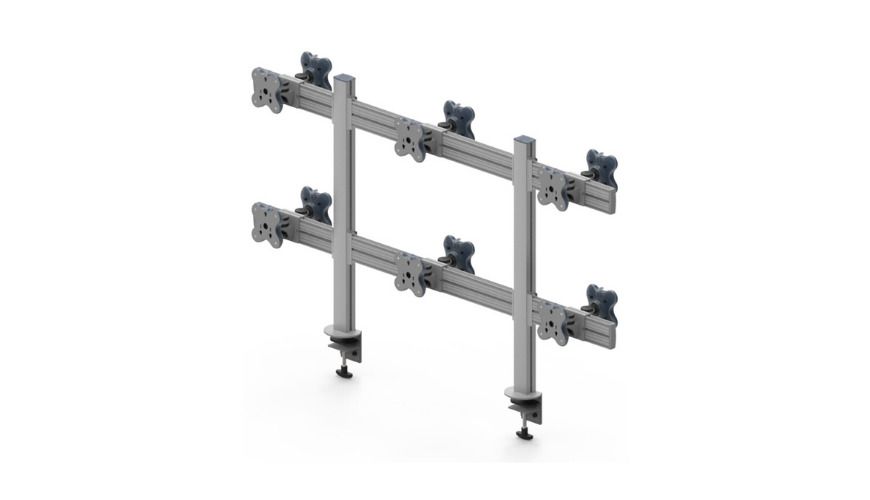 Twelve Monitor Arms
