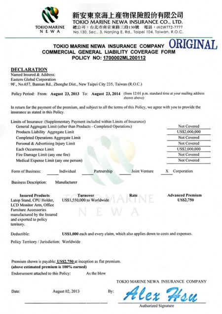 Product Liability Insurance