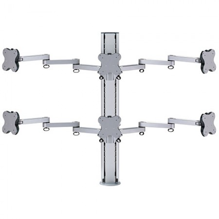 Six Monitor Arms - Clamp or Grommet Mount - Six Monitor Arms EGL-8036 / 8036G