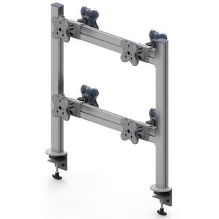 Eight Monitor Arms  - Clamp or Grommet Mount - Eight Monitor Arms EGTB-8024D / 8024DG